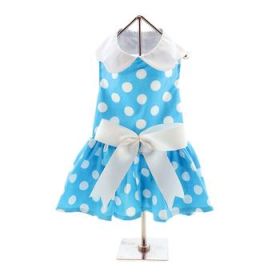 Blue Polka Dot Dress (Option: Medium)