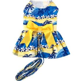 Catching Waves Harness Dress with Matching Leash (Option: Medium)