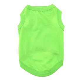 100% Cotton Dog Tanks - Green Flash (Option: X-Small)