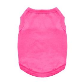 100% Cotton Dog Tanks - Rasberry Sorbet (Option: X-Small)