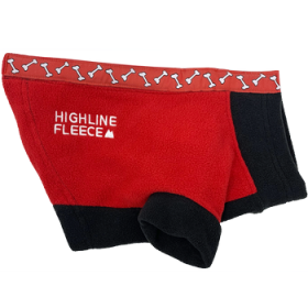 Highline Fleece Coat-Red and Black With Rolling Bones*LC=Large Chest (Option: Size 8)