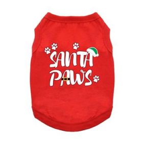 Santa Paws Dog Shirt - Red (Option: 3XL)