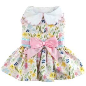 Pastel Meadow Dress w/Matching Leash (Option: X-Small)