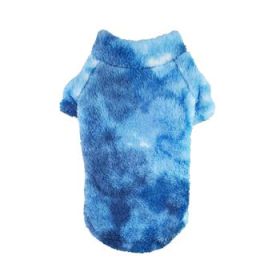 Soft Plush Pullover - Tie-Dye Blue (Option: X-Small)