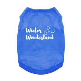 Winter Wonderland Dog Shirt - Blue (Option: XS)